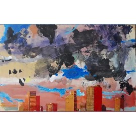Ciudad y tormenta